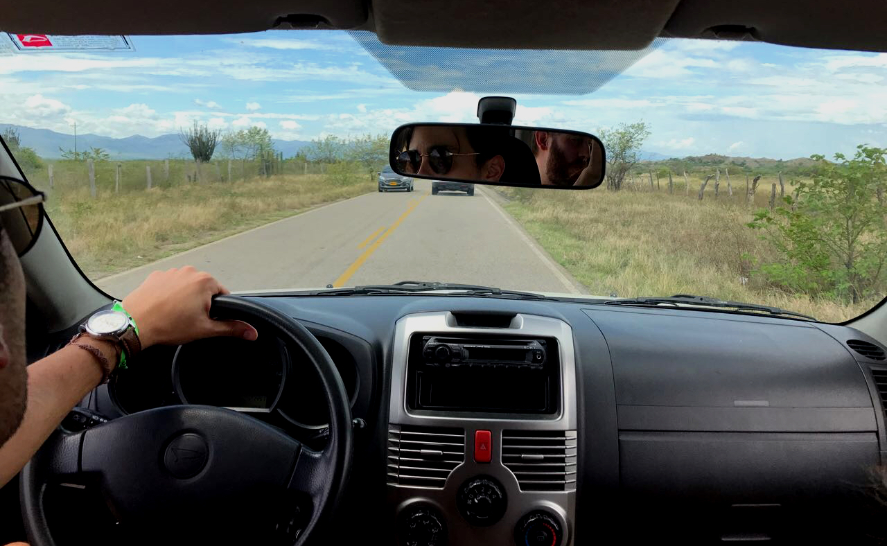 Driving to the Tatacoa Desert